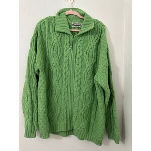 Aran Craft Ireland cable knit 100% merino wool XL